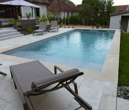 Création ilot piscine à Dijon