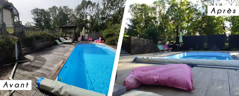 Photo Remise en valeur d'une piscine proche de Dijon