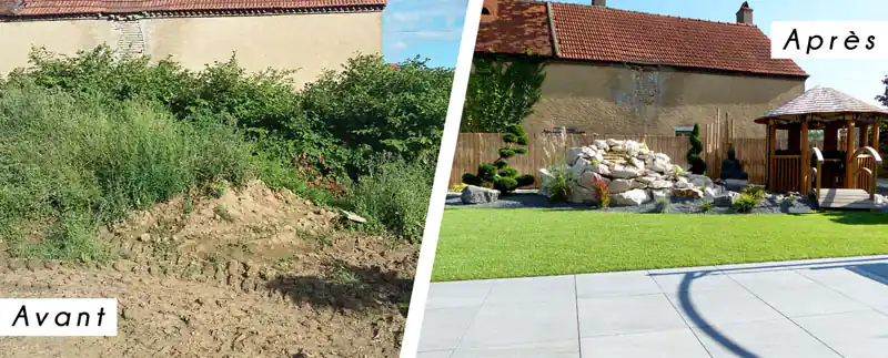 Photo Spéctaculaire transformation d'un jardin en Bourgogne