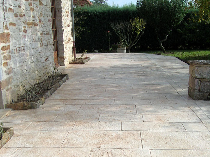 terrasse beton moule