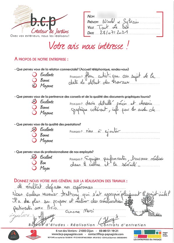 Avis 2021 juillet, Tart-Le-Bas