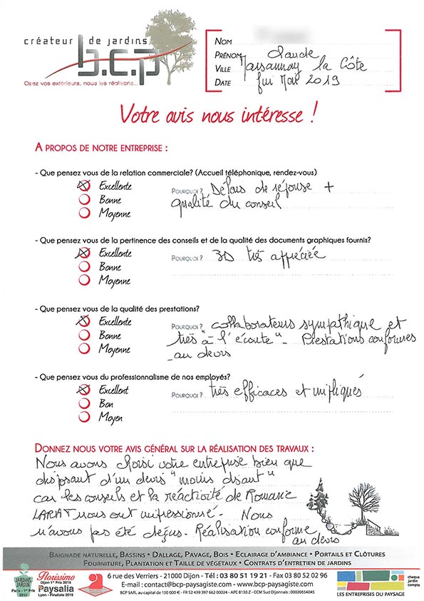 Avis 65, Marsannay-la-Côte, Mai 2019