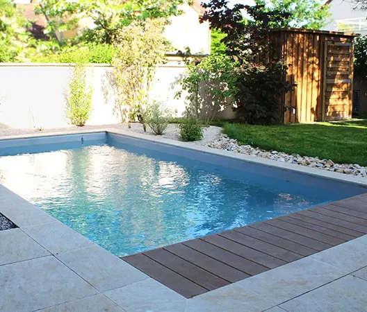Création d'une piscine maçonnée en périphérie de Dijon
