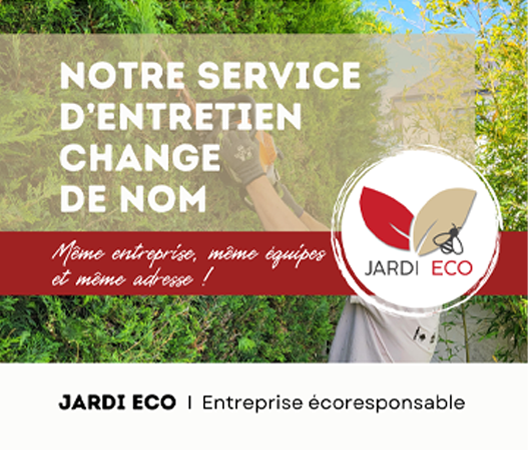 Jardi Eco : notre service entretien change de nom ! 