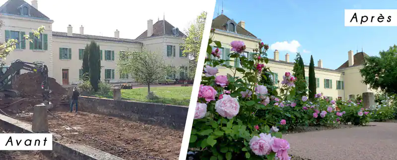 Photo Roseraie d'un parc en Bourgogne