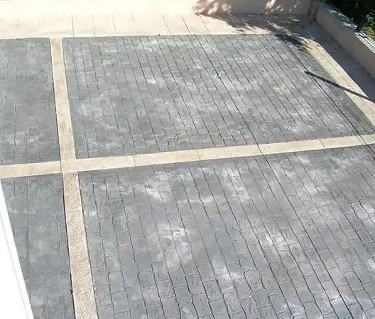 Béton empreinte