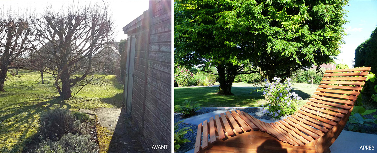 Cours de jardin à Beaune