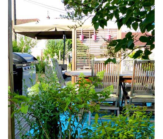 Jardin convivial et verdoyant à Dijon 17