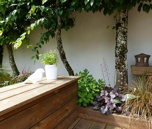 jardin avec terrasse en bois 18