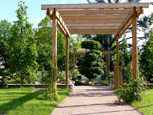 Jardin château en Beaujolais