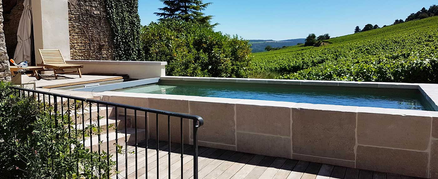 Piscine au cœur des vignes