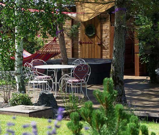 espace de détente au jardin 6