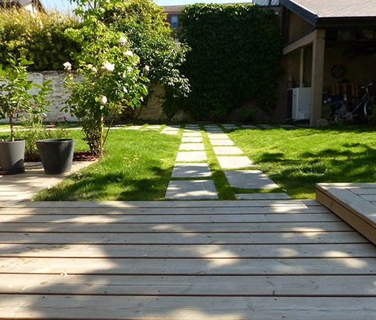 Transformation d'un jardin