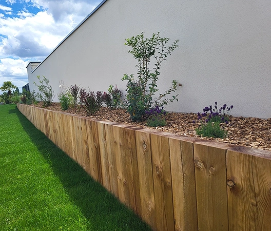 mur de soutenement bois