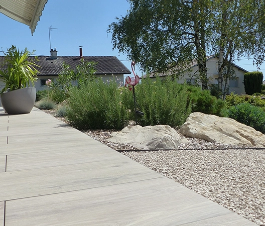 terrasse en bord de massif