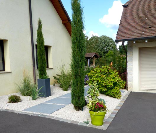 Allées et pavage de jardin à Dijon