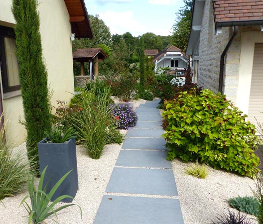 Allées et pavage de jardin à Dijon